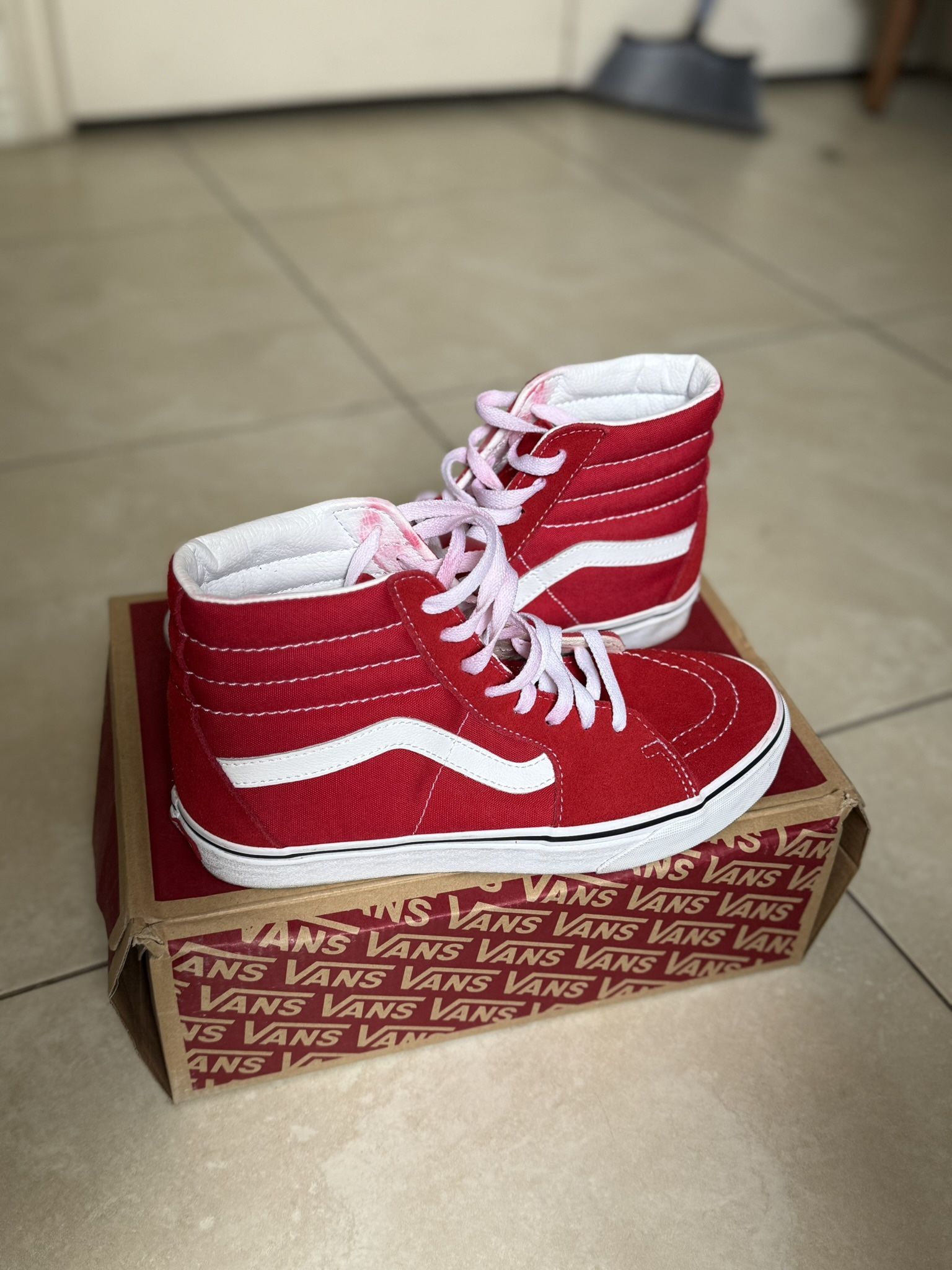 Red High top Vans