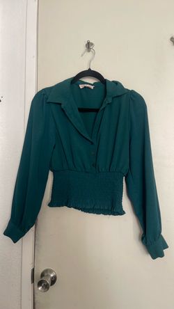 Blusa color verde size M  una puesta