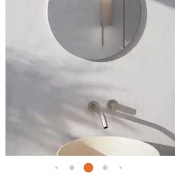 Round Mirror Bathroom  Cabinet 