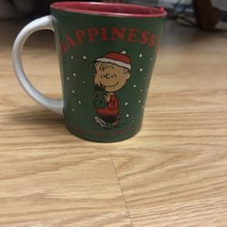 Peanuts Christmas Mug by Gibson Linus Happiness is Finding the Perfect Gift