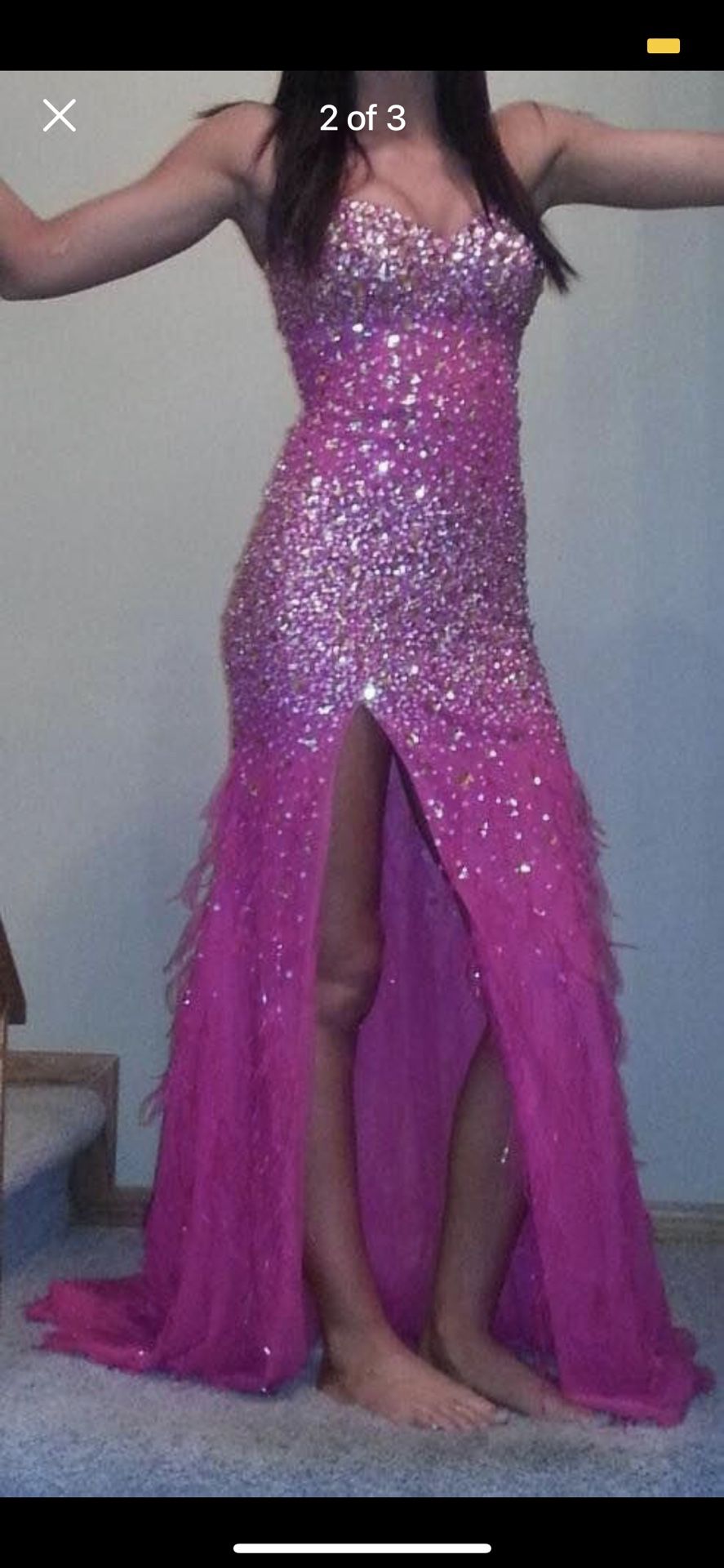 Pink prom dress 