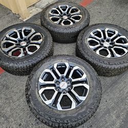 20" GMC SIERRA WHEELS TIRES & SENSORS 