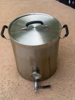 10 Gallon MegaPot Brew Kettle and Copper Wort Cooler
