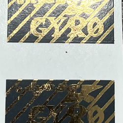 Old School Odyssey Gyro BMX Stickers / Decals (Gold W/Black)