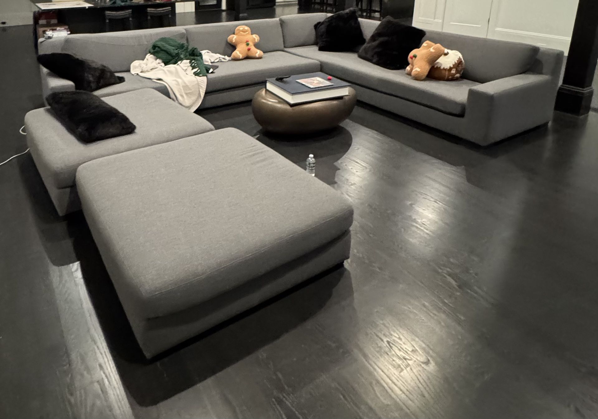 XL Grey Sectional, Good Condition (Must Pick Up)