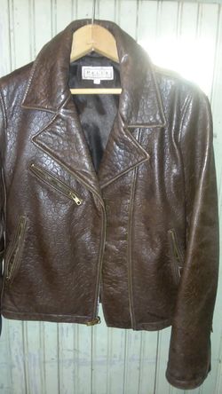 Leather coat