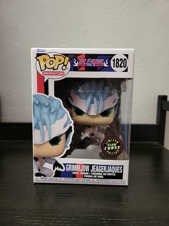 NIB Funko Pop! Vinyl: Bleach - Grimmjow Jeagerjaque (Chase) (Glow) #1820
