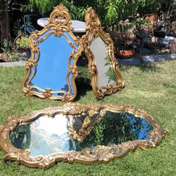 Rococo Vintage Mirror Mirrors 3 Wall Art