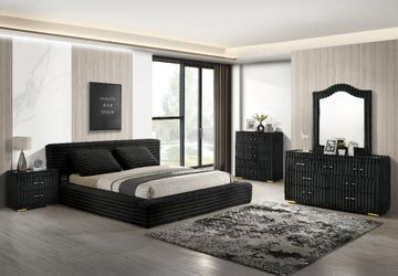 4 PC BEDROOM SET NEW IN BOX (MATTRESS AND CHEST SOLD SEPARATELY)