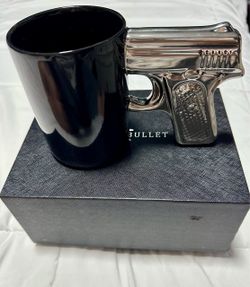 Silver bullet gun mug