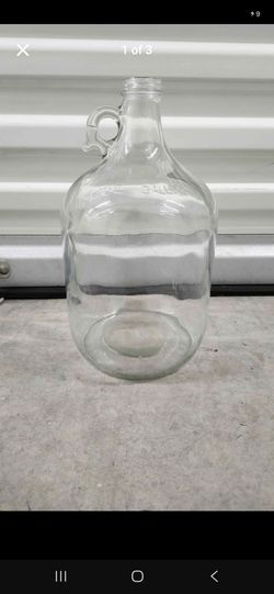 Lot of 12 Total One Gallon Glass Jugs