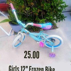 12" Frozen Girls Bike