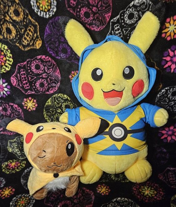 BAB Pikachu w/ Eevee Plush