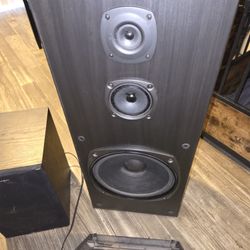 Pair Of Kenwood Towers And Mirage Sub
