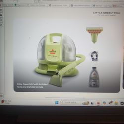Bissell Little Green Mini  Portable Carpet/Upholstery Cleaner Unopened