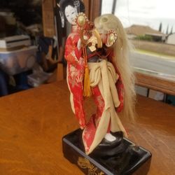 Vintage Japanese Wind Up Musical Doll