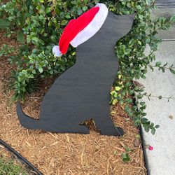 Labrador Christmas Silhouette Decoration 