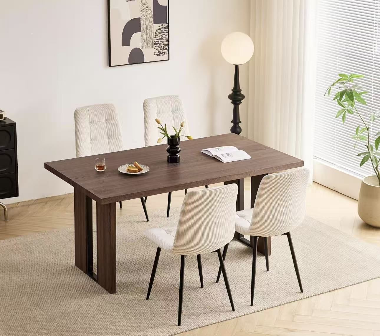 Dining Table for 4 -6 People 63" Large Dining Room Table $90