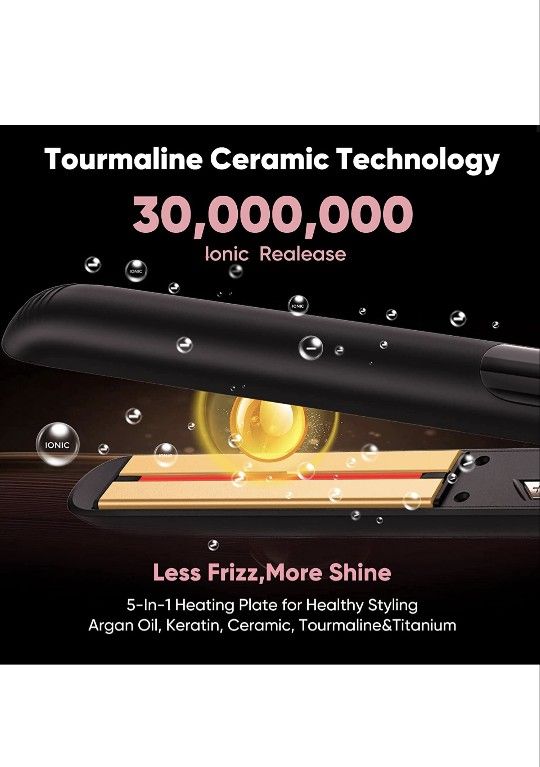 Flat Iron Hair Straightener & Curler