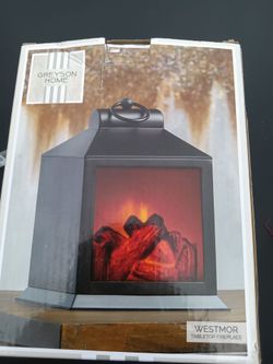 Tabletop fireplace number 7676 16