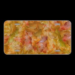License Plate Novelty Car Front Texture Background Abstract Impasto