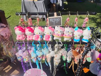 Hello kitty and Nanci Keychain Purse Charms $4