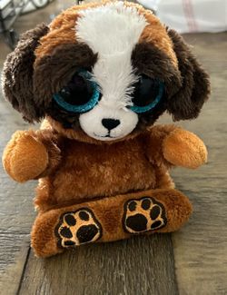 TY Pups Smart Phone Holder Peek-A-Boos Beanie Baby plush toy 2015