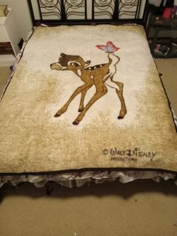 Vintage Bambi Blanket
