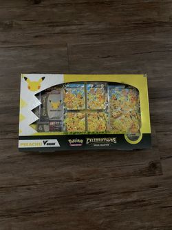 Pikachu V- Union 25th Anniversary Celebrations special collection box Pokemon packs