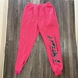 Spider pink joggers 
