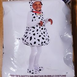 Dolly DALMATIAN COSTUME..FITS 2 YEAR OLD TODDLER..VERY CUTE!