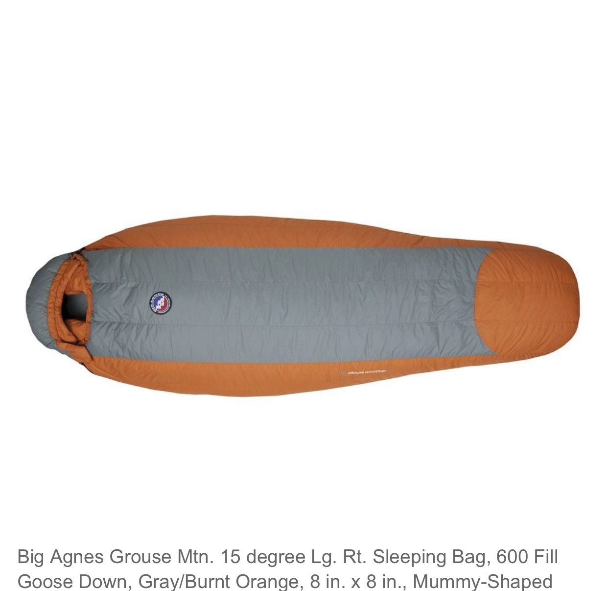 Big Agnes Grouse Mountain +15 Sleeping Bag