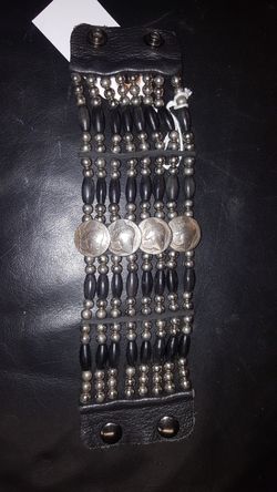 8 strand cactus man. Buffalo bone and real nickles black or white your choice