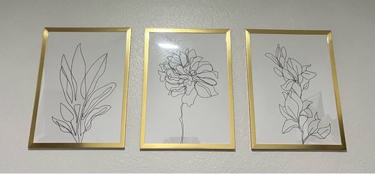 3 Gold 12 x 16 Frames
