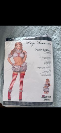 Leg Avenue Deadly Darling Clown Costume Size M