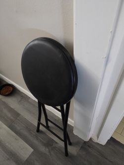 Foldable Stool Black Handy Takes Up Little Space