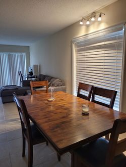 DINING TABLE & 3 CHAIRS