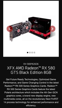 XFX AMD Radeon™ RX 580 GTS Black Edition 8GB