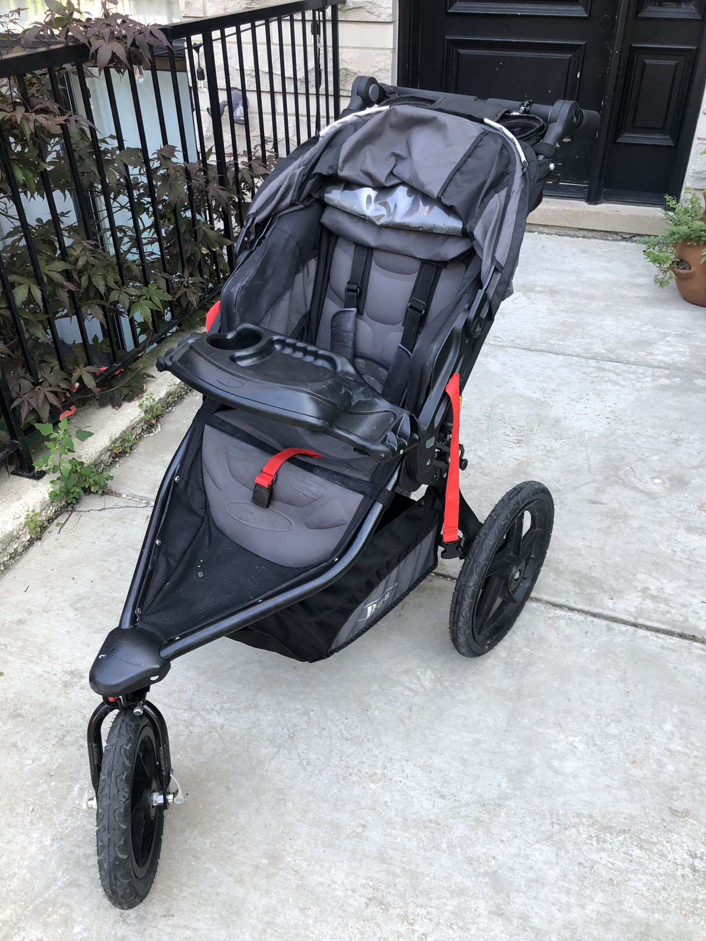 BOB Revolution Pro Jogging Stroller with Tray, Console and Britax Adapter