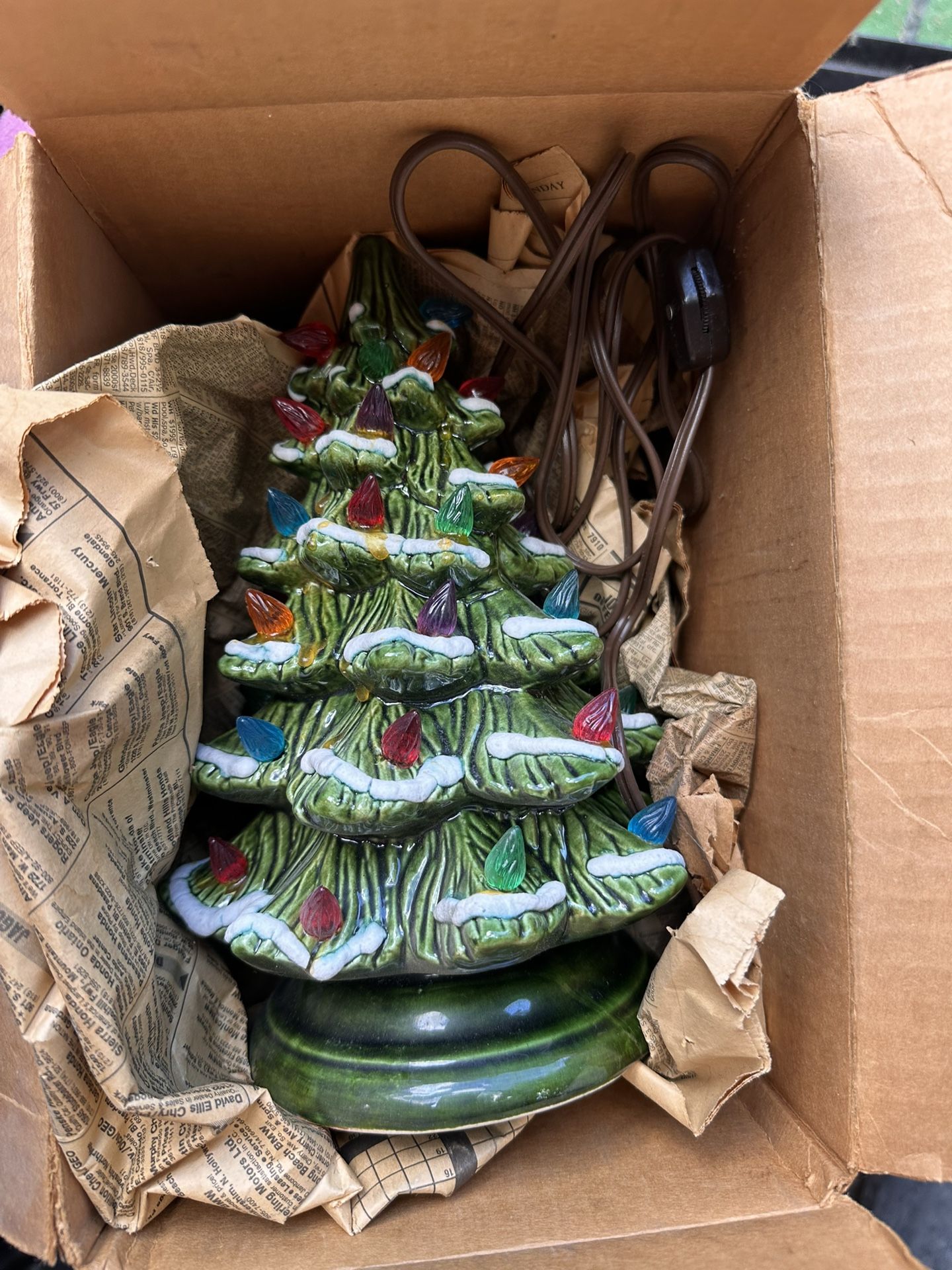 Vintage Ceramic Christmas Tree