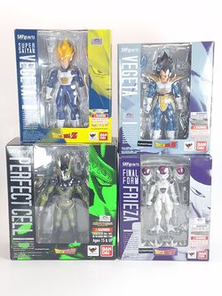 Dragonball Z S.H. Figuarts Villains Frieza Cell Vegeta Super Saiyan