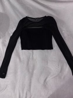 Black long sleeve top