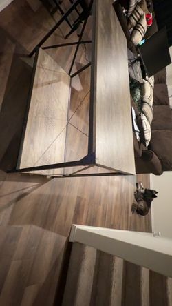 Hard wooden desk