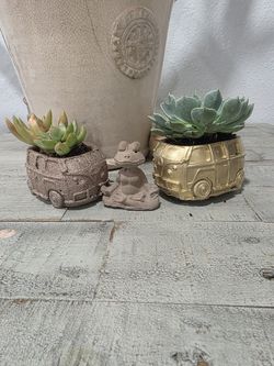 Concrete Vw Van Planter