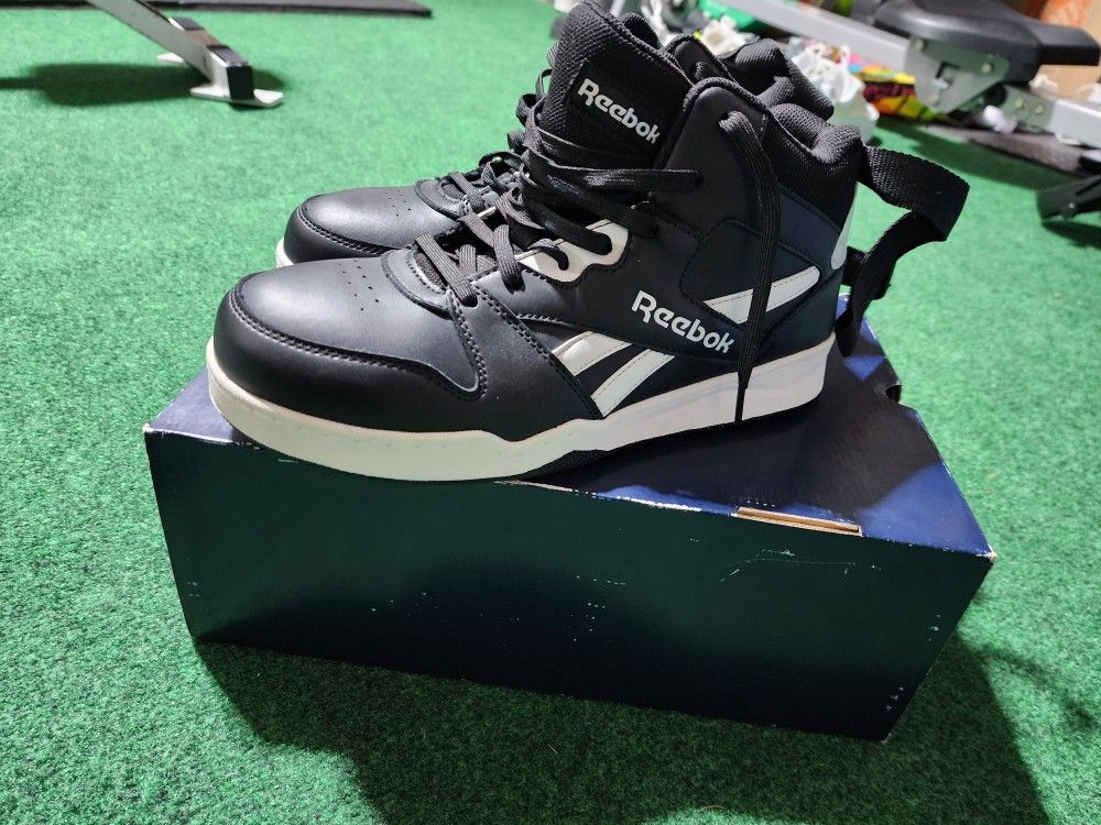 Reebok Steel Toed Work Boots (White & Black)