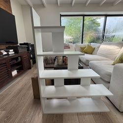 Bookcase / 5 Shelves White 