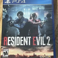 New Resident Evil 2 PS4 Video Game - Never Opened 