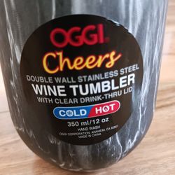 Oggi Cheers Double Wall Stainless Steel Wine Tumbler 