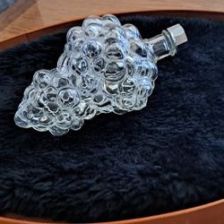 Vintage Glass Grape Bottle Made in France