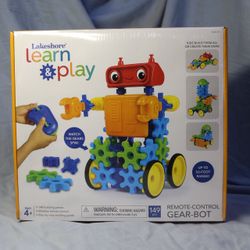 Lakeshore Gear-Bot Remote Control Robot Building Set – 149-Piece STEM Kit for Kids Ages 4+